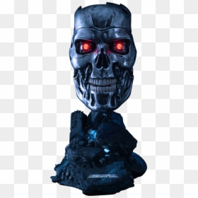 Terminator 2 T800 Endoskeleton, HD Png Download - terminator head png