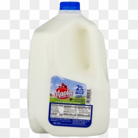 Maola 2% Reduced Fat Milk, 1 Gallon - Plastic Bottle, HD Png Download - milk gallon png