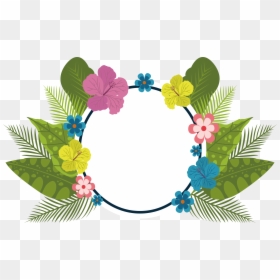 Colorful Flowers Png - กรอบ ดอกไม้ สี เขียว, Transparent Png - colorful flowers png