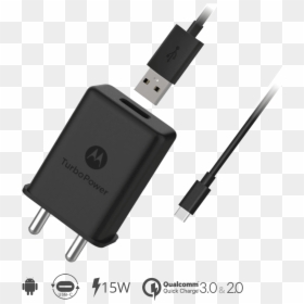 Moto One Power Charger, HD Png Download - motorola png