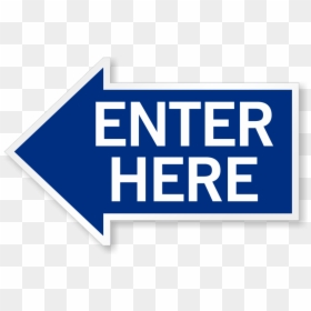 Sign, HD Png Download - enter png