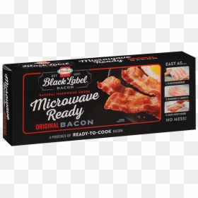 Black Label Microwave Ready Bacon, HD Png Download - bacon png