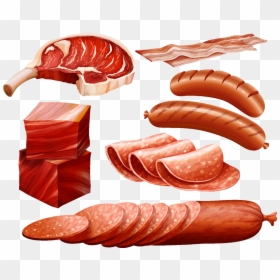 Sausages Vector, HD Png Download - bacon png