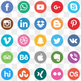 Social Media Platforms Icons, HD Png Download - social media logos png