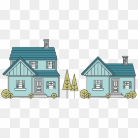 Single Family House Clipart, HD Png Download - home png