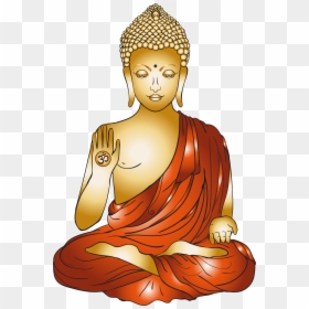 Meditating Clipart Of Buddha, HD Png Download - saraswati png