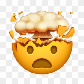 Head Blown Off Emoji, HD Png Download - iphone emoji faces png