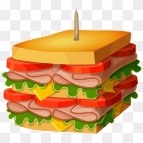 Cartoon Food Transparent Background, HD Png Download - sandwich png