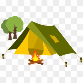 Transparent Background Tent Clipart, HD Png Download - campfire png