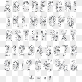 Shattered Glass Letters, HD Png Download - shattered glass png