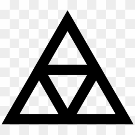 Triangle In A Triangle Symbol, HD Png Download - triforce png