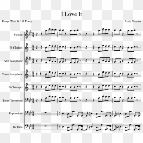 Love It Kanye West Sheet Music, HD Png Download - lil pump png