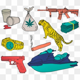 Gun Barrel, HD Png Download - lil pump png