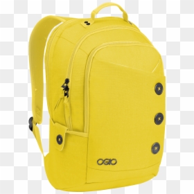 Yellow Backpack Transparent, HD Png Download - backpack png