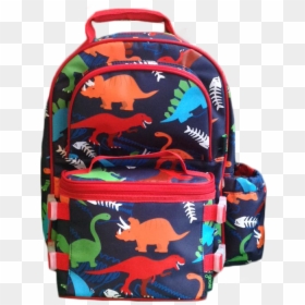 School Bag With Lunch Bag Attached, HD Png Download - backpack png