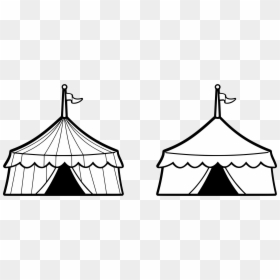 Carnival Black And White, HD Png Download - tent png