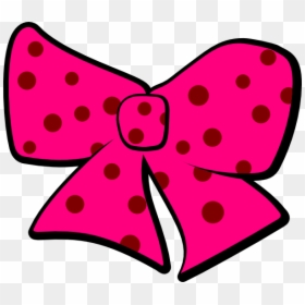 Pink Polka Dot Bow Clipart, HD Png Download - dots png