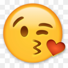 Kiss Heart Emoji Png, Transparent Png - shocked emoji png