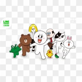 Line Friends Characters Png, Transparent Png - friends png