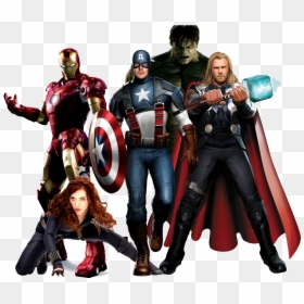 Avengers Team, HD Png Download - superhero png