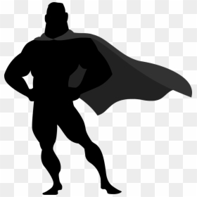 Superhero Cape Silhouette Png, Transparent Png - superhero png