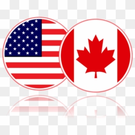 Us And Canada Flag, HD Png Download - usa png