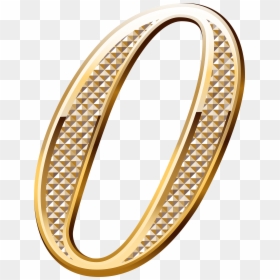 Number 0 Gold Png, Transparent Png - wedding rings png