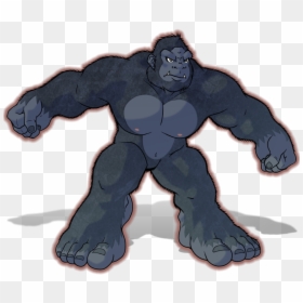 Anime Gorilla, HD Png Download - gorilla png