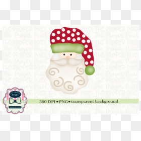 Watercolor Vintage Santa Polka Dot Hat Sublimation - Teal Truck With Christmas Tree, HD Png Download - polka dot background png