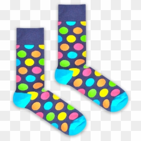 Sock, HD Png Download - polka dot background png