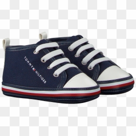 Blue Tommy Hilfiger Baby Shoes Lace-up Shoe - Tommy Hilfiger Shoes Png, Transparent Png - baby shoes png