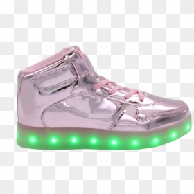 Galaxy Led Shoes Light Up Usb Charging High Top Lace - Walmart Light Up Shoes, HD Png Download - baby shoes png