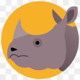 Rhino - Animal San Diego Zoo Icons, HD Png Download - cartoon animal png