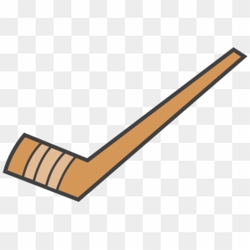 Baseball Bat Line Art - Ice Hockey Stick Clipart, HD Png Download - baseball bat clipart png