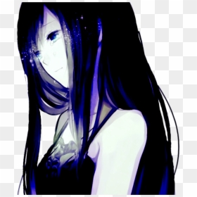 Anime Animegirl Crying Sadness Despair Tears, HD Png Download - sad anime girl png