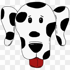 Cartoon Dalmatian Head Svg Clip Arts - Spotty Dog Clipart, HD Png Download - dalmatian png