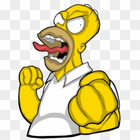 Angry Clipart Mad - Homer Simpson Vs Eric Cartman, HD Png Download - inside out anger png