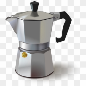 Percolator, Metallic, Pot, Metal, Old, Coffeemaker - Metal Italian Coffee Maker, HD Png Download - cooking utensils png