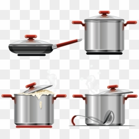 Transparent Cooking Utensils Png - Cooking Pot Vector Free, Png Download - cooking utensils png