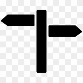 Signpost - Black And White Signs Arrow, HD Png Download - sign post png