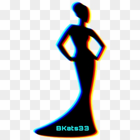 #art #lady #badgirl #silhouette #dresses #badbitch - Illustration, HD Png Download - woman in dress png