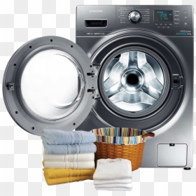 Transparent Laundry Machine Png, Png Download - folded clothes png