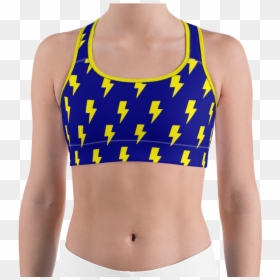 Brassière De Sport, HD Png Download - blue lightning bolt png