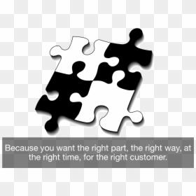 Transparent Puzzle Piece Clipart Black And White - Jigsaw Clipart Black And White, HD Png Download - jigsaw puzzle png