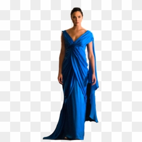 Gal Gadot In Blue Dress, HD Png Download - woman in dress png