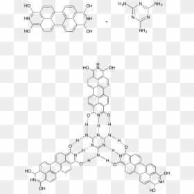 Self-assembly Of A Ptcdi Melamine Supramolecular Network, HD Png Download - molecules png