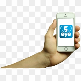 Cell Phone Logo Hand Holding - Iphone, HD Png Download - hand holding cell phone png