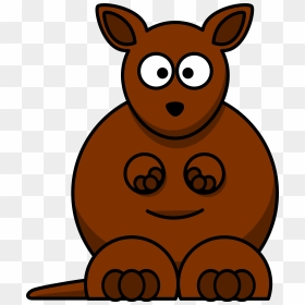 Kangaroo, Brown, Australia, Mammal, Cartoon, Wildlife - Cartoon Kangaroo Clipart, HD Png Download - opossum png