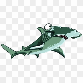 Shark, Fish, Hammer, Predator, Teeth, Mouth, Sea - Shark, HD Png Download - hammerhead shark png