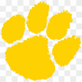 Clemson Paw Png - Clemson Tigers Transparent Logo, Png Download - tiger paw print png